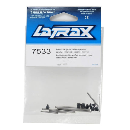 TRA7533, Traxxas LaTrax Front & Rear Suspension Pin Set