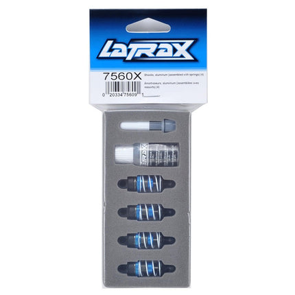TRA7560X, Traxxas LaTrax Aluminum Oil Filled Shock Set w/Springs (4)