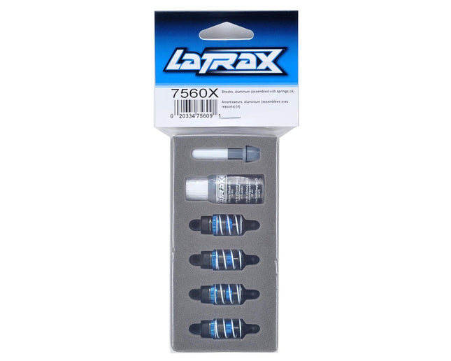 TRA7560X, Traxxas LaTrax Aluminum Oil Filled Shock Set w/Springs (4)