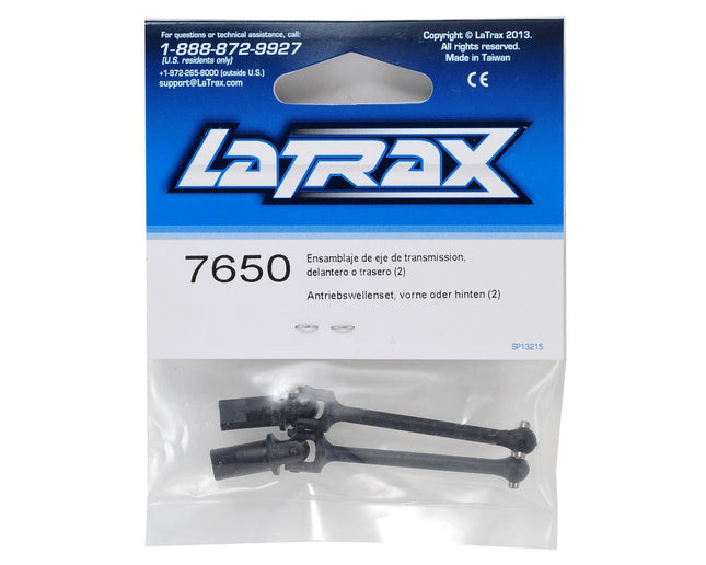 TRA7650, Traxxas LaTrax Front/Rear Assembled Driveshaft (2)