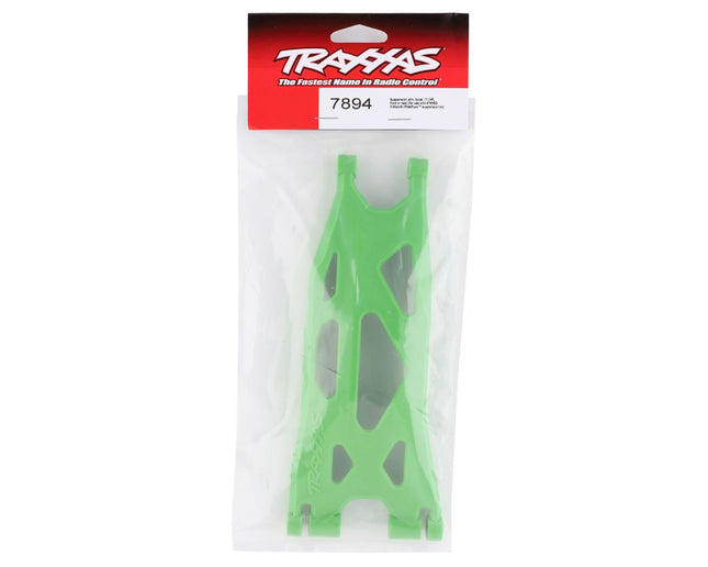TRA7894G, Traxxas X-Maxx WideMaxx Lower Left Front/Rear Suspension Arm (Green) (Use with TRA7895 WideMaxx Suspension Kit)