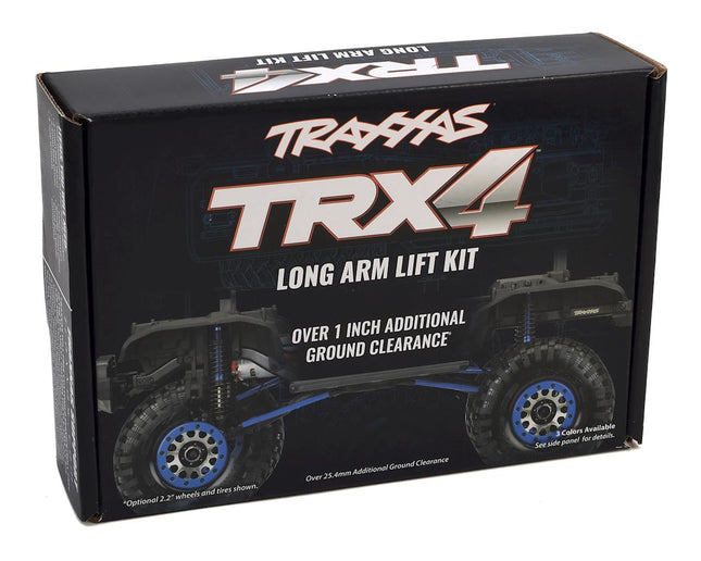 TRA8140X, Traxxas TRX-4 Complete Long Arm Lift Kit (Blue)
