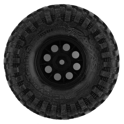 TRA8183X, Traxxas TRX-4 Pre-Mounted Canyon Trail 2.2" Crawler Tires w/8-hole Mag Wheels (Chrome) (4)