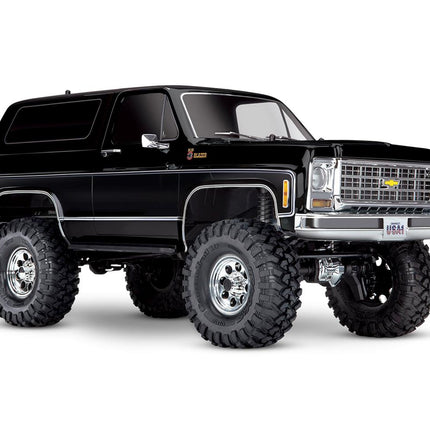 82076-4, Traxxas TRX-4 1/10 Trail Crawler Truck w/'79 Chevrolet K5 Blazer Body (Black) w/TQi 2.4GHz Radio