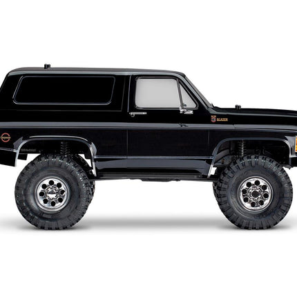 82076-4, Traxxas TRX-4 1/10 Trail Crawler Truck w/'79 Chevrolet K5 Blazer Body (Black) w/TQi 2.4GHz Radio