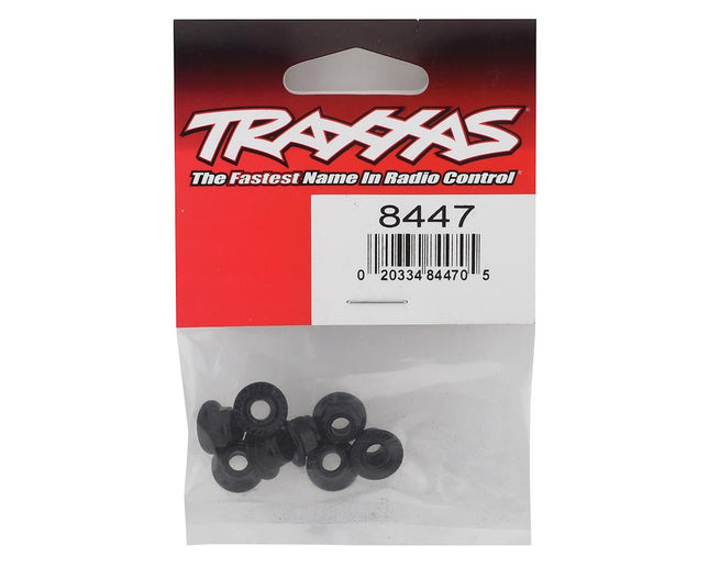 TRA8447, Traxxas 5mm Flanged Nylon Locking Nuts (8)