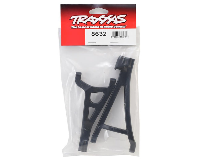 TRA8632, Traxxas E-Revo 2.0 Heavy-Duty Front Left Suspension Arm Set (Black)