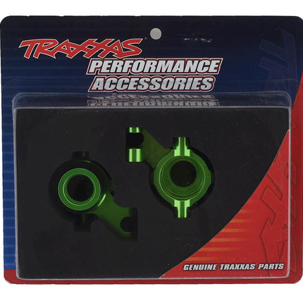 TRA8937G, Traxxas Maxx Aluminum Steering Blocks (Green)