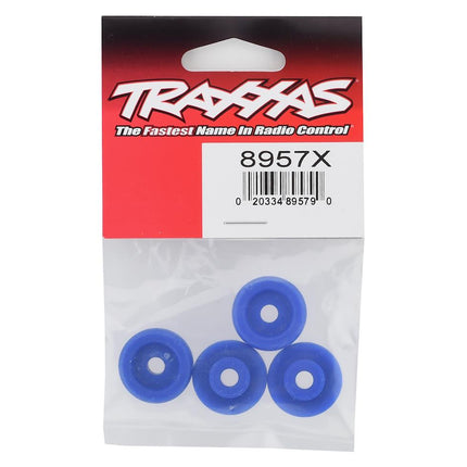 TRA8957X, Traxxas Maxx Wheel Washers (Blue) (4)