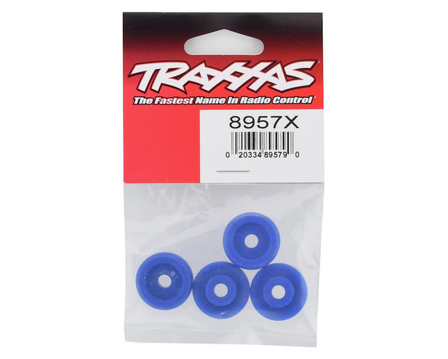 TRA8957X, Traxxas Maxx Wheel Washers (Blue) (4)