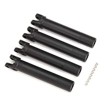 TRA8993A, Traxxas Outer Extended Half Shafts (4) (Use with TRA8995 WideMaxx Suspension Kit)