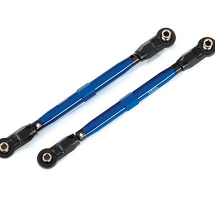 TRA8997X, Traxxas WideMaxx Aluminum Toe Link Tubes (Blue) (2) (Use with TRA8995 WideMaxx Suspension Kit)