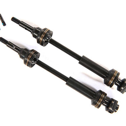 TRA9051X, Traxxas Steel-Spline Constant-Velocity Front Driveshafts (2) (Complete Assembly)
