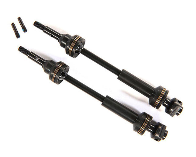 TRA9051X, Traxxas Steel-Spline Constant-Velocity Front Driveshafts (2) (Complete Assembly)