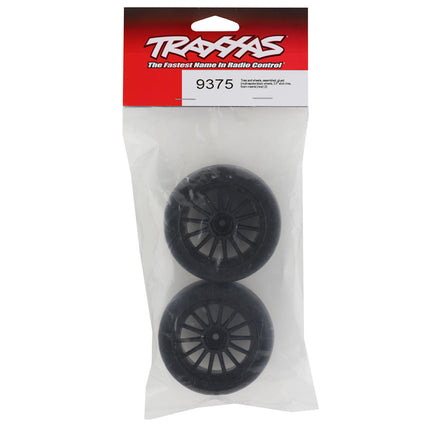 TRA9375, Traxxas Sticky 2.0" Response Pre-Mounted Tires w/Multi-Spoke Wheels (Black) (2) (Rear)