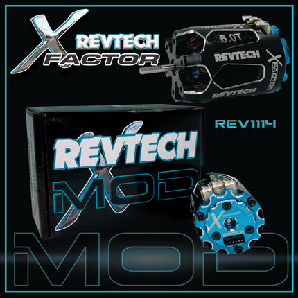 TRIREV1114, X Factor 5.0T Modified Sensored Brushless Motor