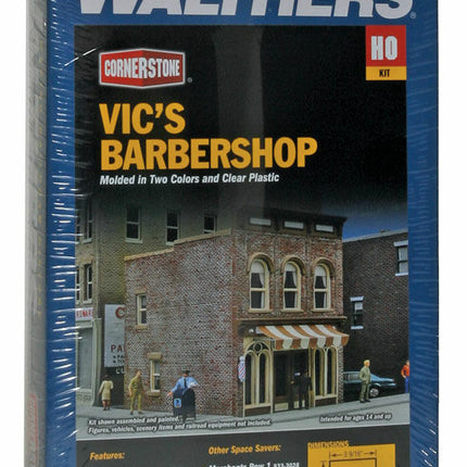 933-3471, Vic's Barber Shop -- Kit - 2-1/2 x 3-1/2 x 3-3/8" 6.4 x 8.9 x 8.6cm