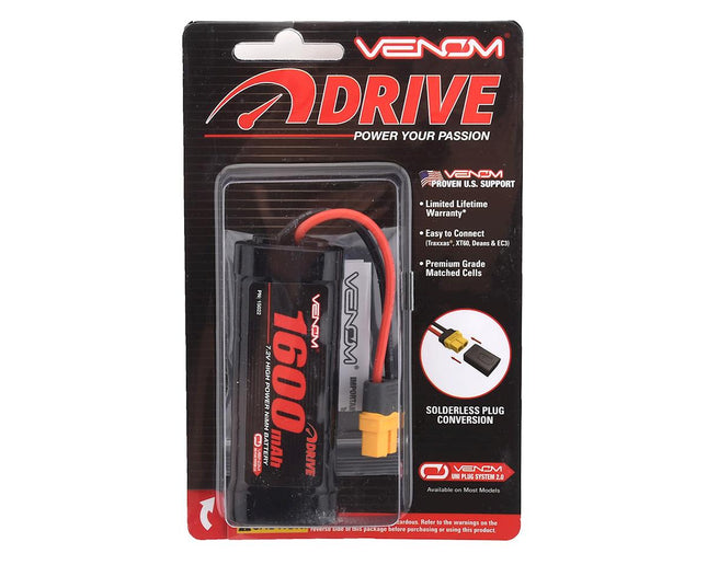 VNR15022, 7.2V 1600mAh 6-Cell DRIVE 1/16 NiMH Battery: UNI 2.0 Plug