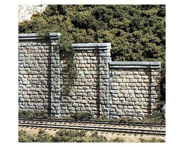 WOOC1259, HO Retaining Wall, Cut Stone (3)