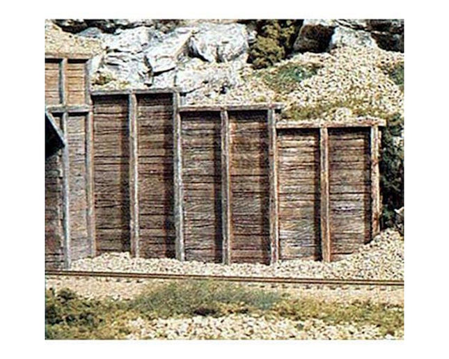 WOOC1260, HO Retaining Wall, Timber (3)