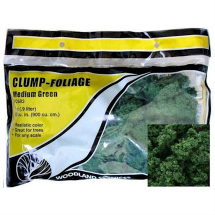 WOOFC683, Clump-Foliage Bag, Medium Green/55 cu. in.
