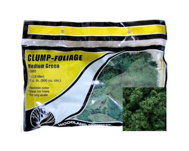 WOOFC683, Clump-Foliage Bag, Medium Green/55 cu. in.
