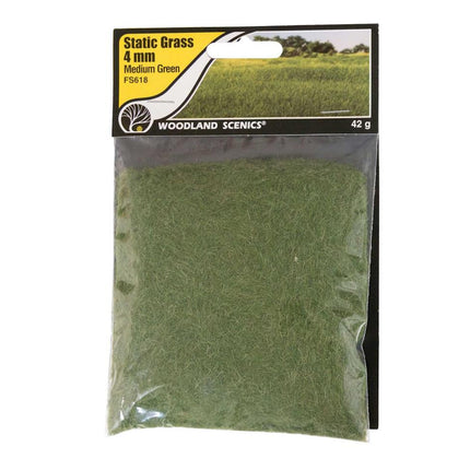 WOOFS618, Static Grass, Medium Green 4mm