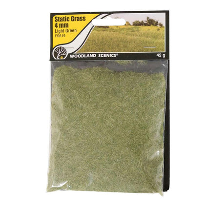 WOOFS619, Static Grass, Light Green 4mm