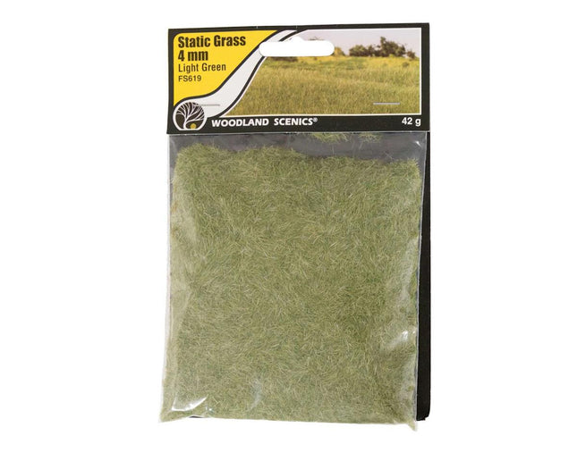 WOOFS619, Static Grass, Light Green 4mm
