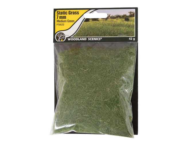 WOOFS622, Static Grass, Medium Green 7mm