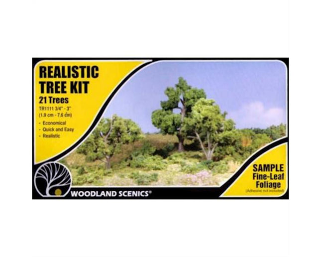 WOOTR1111, Deciduous Tree Kit, 3/4"-3" (21)