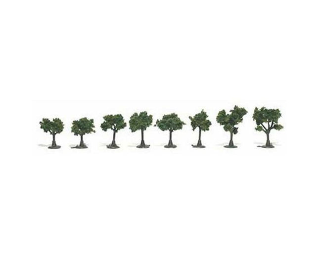 WOOTR1501, Ready-Made Tree, Medium Green .75-1.25" (8)
