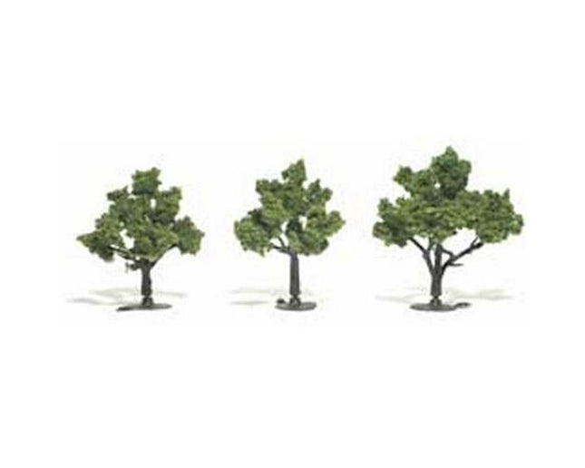 WOOTR1506, Ready-Made Tree, Light Green 3-4" (3)