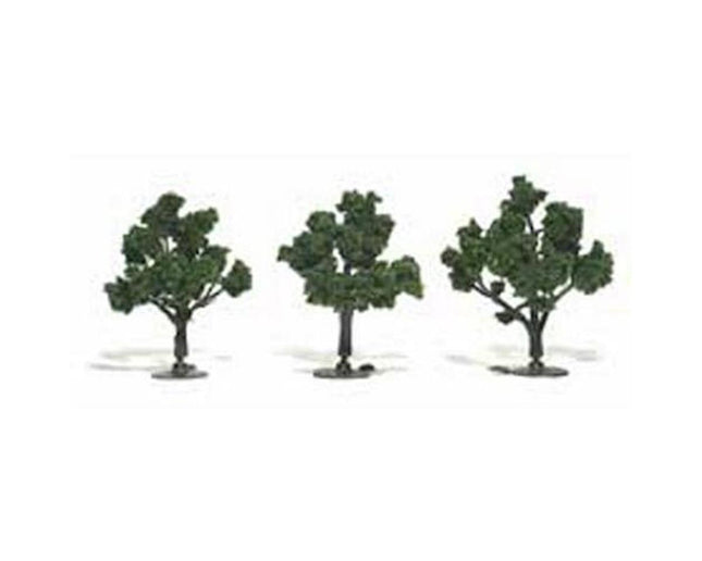 WOOTR1507, Ready-Made Tree, Medium Green 3-4" (3)