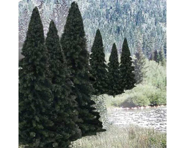 WOOTR1585, Ready Made Trees Value Pack, Evergreen 2-4" (18)