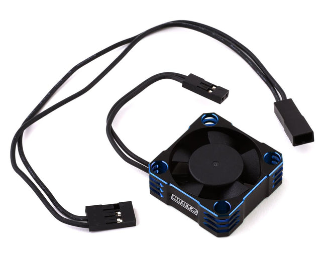 WRP-HC-BLUE, Whitz Racing Products 30mm HyperCool Aluminum Cooling Fan (Black/Blue)