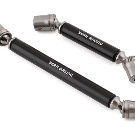 YEA-AXSC-003BK, Yeah Racing Axial SCX10 II Stainless Steel Center Front & Rear Drive Shafts (2)