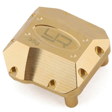 YEA-AXSC-006, Yeah Racing Axial SCX10 II Brass Differential Cover (35g)