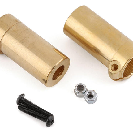 YEA-AXSC-007, Yeah Racing Axial SCX10 II Brass Left & Right Straight Axle Adapters (2) (27g)