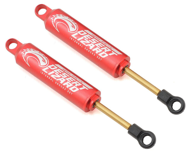 YEA-DDL-090RD, Yeah Racing 90mm Desert Lizard Two Stage Internal Spring Shock (2) (Red)