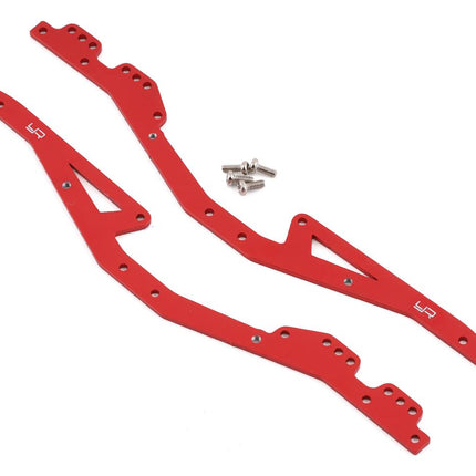 YEA-KYMX-005RD, Yeah Racing Kyosho MX-01 Mini-Z Aluminum Chassis Rails (Red) (2)