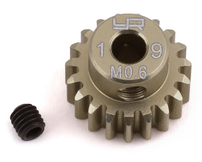 YEA-MG-06P19T, Yeah Racing Mod 0.6 Hard Coated Aluminum Pinion Gear (19T)