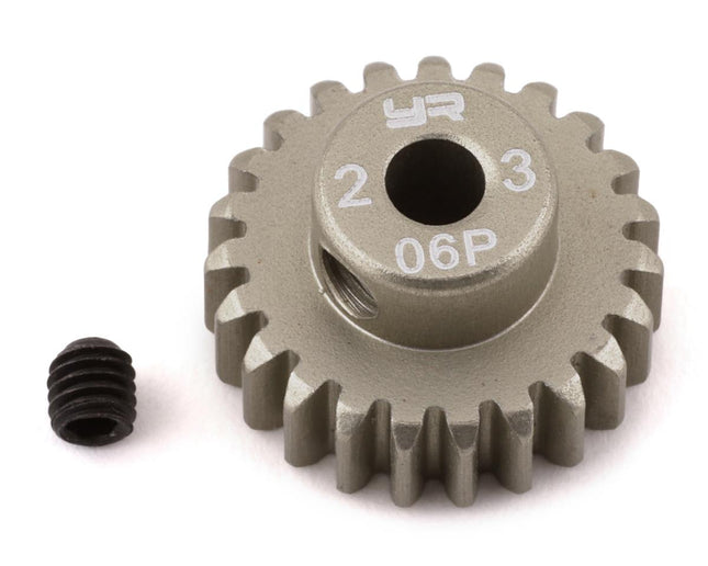 YEA-MG-06P23T, Yeah Racing Mod 0.6 Hard Coated Aluminum Pinion Gear (23T)