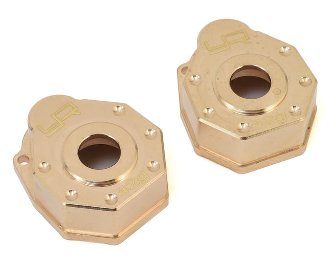 YEA-TRX4-019, Yeah Racing Traxxas TRX-4 Brass Portal Cover Set (2)