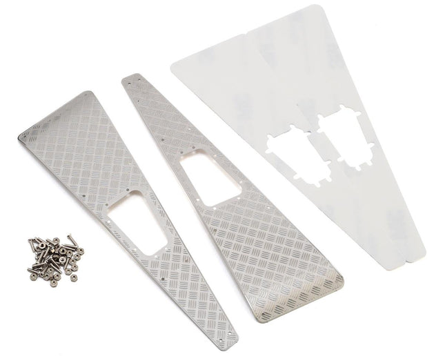 YEA-TRX4-020, Yeah Racing Traxxas TRX-4 Stainless Steel Diamond Plate Front Hood Panels