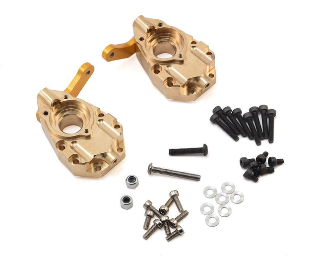 YEA-TRX4-031, Yeah Racing Traxxas TRX-4 Brass Front Steering Knuckle (2)