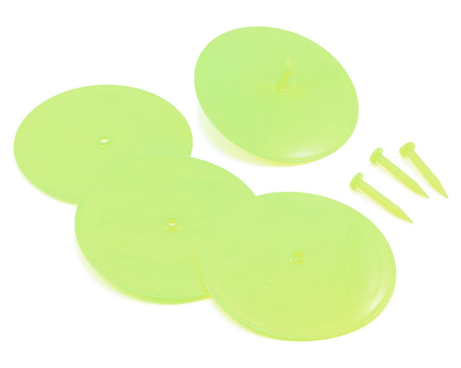 YEA-YA-0120V2LG, Yeah Racing 20cm Corner Marker Track Road Disks (Green) (4)