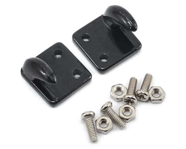 YEA-YA-0379BK, Yeah Racing 1/10 Crawler Scale Accessory Set (Black) (Off Center Hooks)