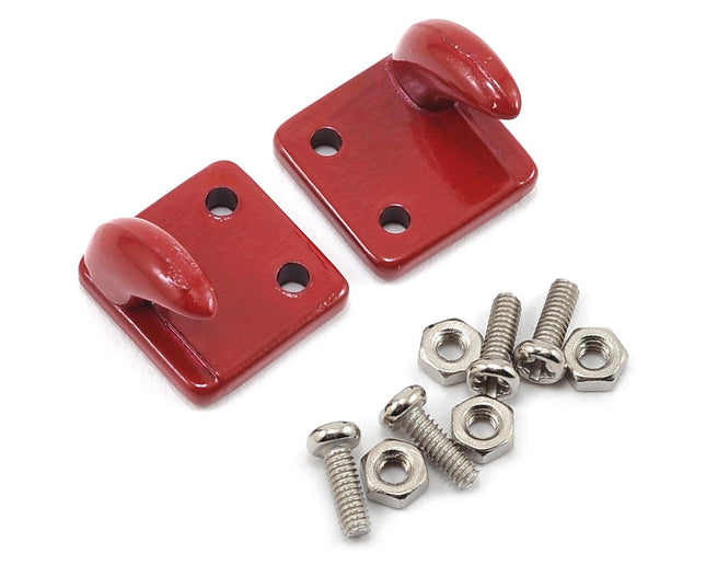 YEA-YA-0379RD, Yeah Racing 1/10 Crawler Scale Accessory Set (Red) (Off Center Hooks)