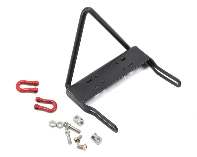 YEA-YA-0454, Yeah Racing SCX10 Steel Front "Stinger" Bumper w/Winch Mount & Shackles